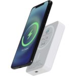 Acrab 10 000 mAh 15 W magnētiska bezvadu ārējā baterija ar 20 W PD – izgatavota no pārstrādāta plastmasas