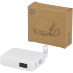 Acrux 10 000 mAh 35 W planšetdatoru ārējā baterija ar iebūvētu Type-C kabeli – izgatavots no pārstrādātas plastmasas