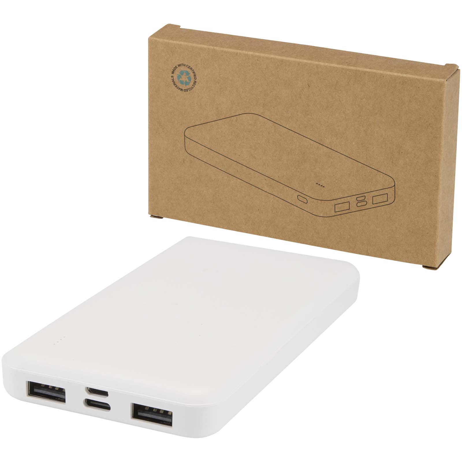 12445801.jpg Intan 10 000 mAh 10 W pārstrādātas plastmasas ārējā baterija - Image 1