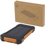 Altair 5000 mAh 10 W izturīga saules enerģijas uzlādes ierīce no pārstrādātas plastmasas ar iebūvētu lukturi