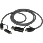 SMART 65 W 100 cm RCS sertificēts magnētisks 4-in-1 uzlādes kabelis - Image 4