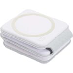 Armus 3-in-1 15 W salokāmais bezvadu lādētājs no pārstrādātas plastmasas - Image 4