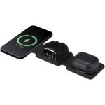 Armus 3-in-1 15 W salokāmais bezvadu lādētājs no pārstrādātas plastmasas - Image 6