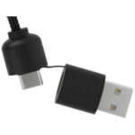 SCX.design C37 40 W 5-in-1 rPET uzlādēšanas kabelis ar gaismas logo un apaļu koka apvalku - Image 6