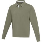 Clyde unisex organiskās kokvilnas regbija polo krekls - Image 7