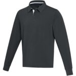 Clyde unisex organiskās kokvilnas regbija polo krekls - Image 9