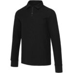 Apollo 245 g/m² garām piedurknēm unisex polo krekls ar pusrāvējslēdzēju - Image 6