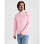 Batian 300 g/m² organiskās kokvilnas unisex džemperis ar apaļu kaklu - Image 3