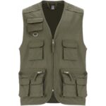 Venera 200 g/m² darba veste ar V-veida izgriezumu un daudzām kabatām - Image 12